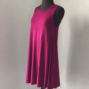 Forever 21 A-Line Raspberry Swing Dress